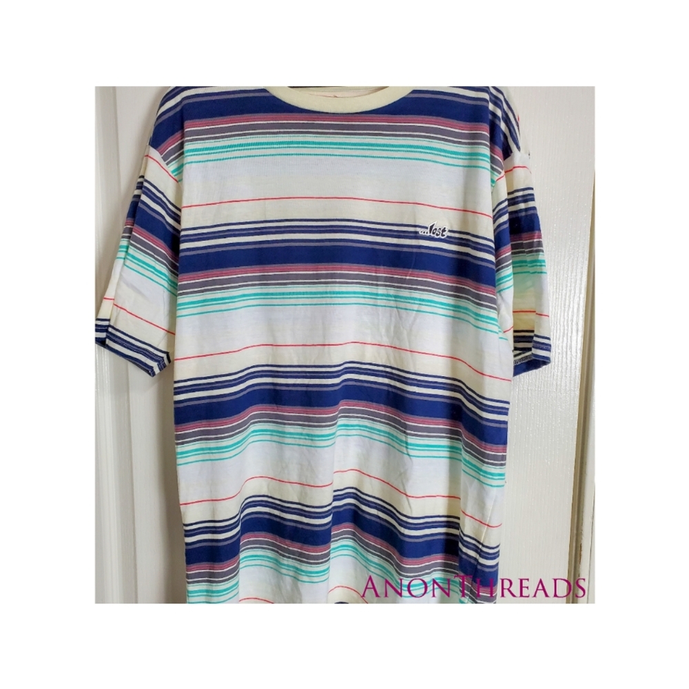 Striped Multi-Color Lost Tee Shirt